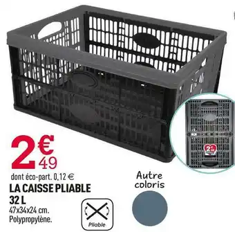 Centrakor La caisse pliable 32 l offre