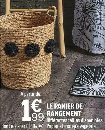 Centrakor Le panier de rangement offre