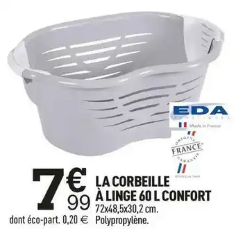 Centrakor Eda la corbeille à linge 60 l confort offre