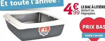 Centrakor Le bac à litière offre