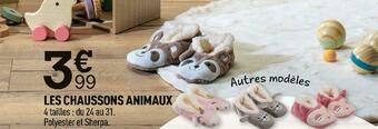 Centrakor Les chaussons animaux offre