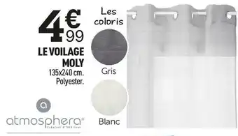 Centrakor Le voilage moly offre