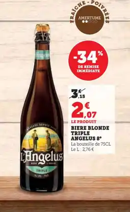 Hyper U TRIPLE ANGELUS 8° Biere blonde offre