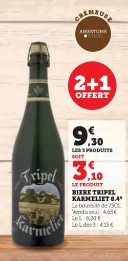 Hyper U TRIPEL KARMELIET 8.4° Biere offre