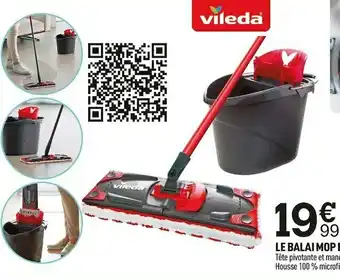 Vileda le balai mop et son seau 6 l