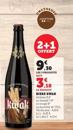 Hyper U KWAK Biere offre