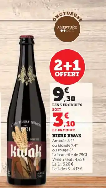 Hyper U KWAK Biere offre