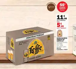 Hyper U ABBAYE DE LEFFE 6.6° Biere blonde offre