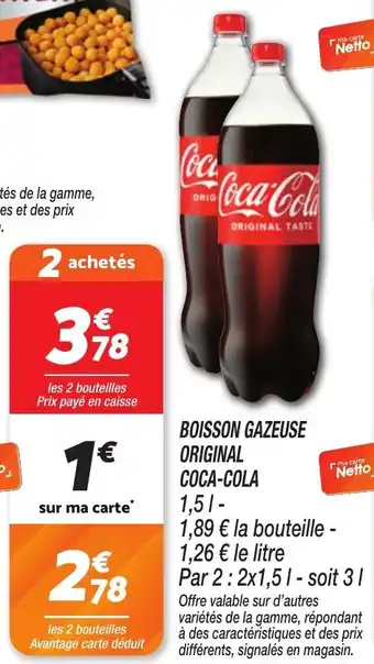 Netto Boisson gazeuse original coca-cola offre