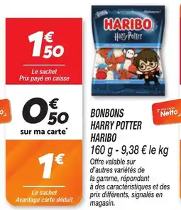 Netto Bonbons harry potter haribo offre