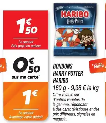 Netto Bonbons harry potter haribo offre