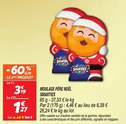 Netto Moulage père noël smarties offre