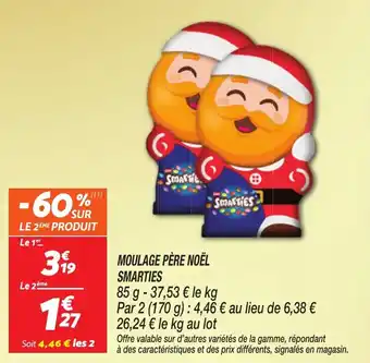 Netto Moulage père noël smarties offre