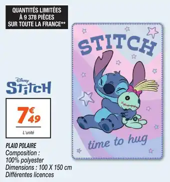 Netto Plaid polaire offre