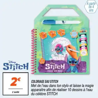 Netto Coloriage eau stitch offre