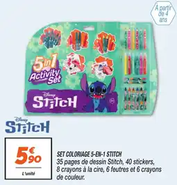 Netto Set coloriage 5-en-1 stitch offre