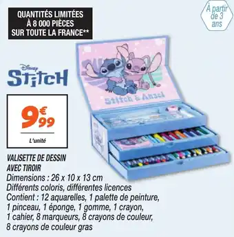 Netto Valisette de dessin avec tiroir offre