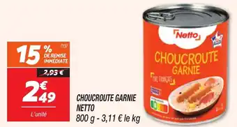 Netto Choucroute garnie netto offre
