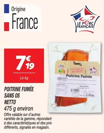 Netto Poitrine fumée sans os netto offre