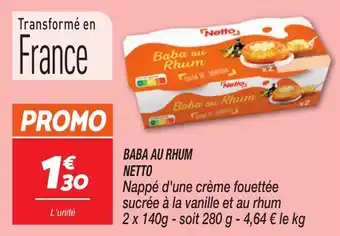 Netto Baba au rhum netto offre