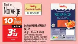 Netto Saumon fumé norvège netto offre