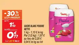 Netto Sucre blanc poudre netto offre