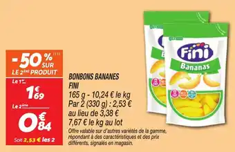 Netto Bonbons bananes fini offre