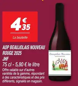 Netto Aop beaujolais nouveau rouge 2025 jhf offre
