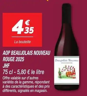 Netto Aop beaujolais nouveau rouge 2025 jhf offre