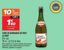Netto Cidre de normandie igp brut le roué offre