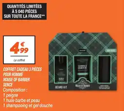 Netto Coffret cadeau 3 pièces pour homme house of barber sence offre