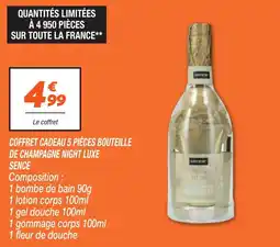 Netto Coffret cadeau 5 pièces bouteille de champagne night luxe sence offre