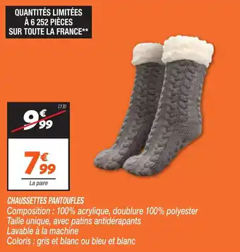 Netto Chaussettes pantoufles offre