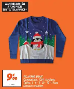 Netto Pull de noël enfant offre