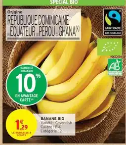 Intermarché Banane Bio offre