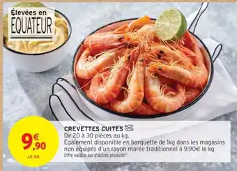 Intermarché CREVETTES CUITES offre
