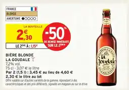 Intermarché BIÈRE BLONDE 'LA GOUDALE' offre