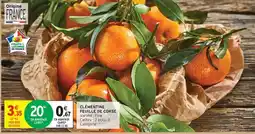 Intermarché Clémentine feuille de Corse offre