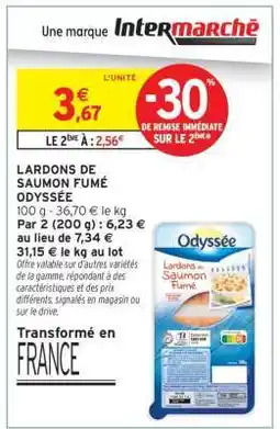 Intermarché Lardons de Saumon Fumé Odyssée offre