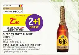 Intermarché BIÈRE D'ABBAYE BLONDE LEFFE offre