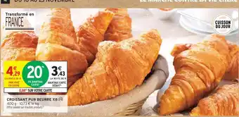 Intermarché CROISSANT PUR BEURRE X8 offre