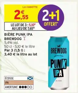 Intermarché Bière Punk IPA BREWDOG offre