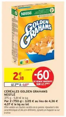 Intermarché CÉRÉALES GOLDEN GRAHAMS offre