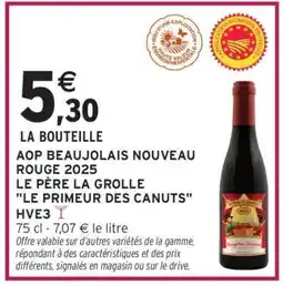 Intermarché AOP Beaujolais Nouveau Rouge 2025 offre