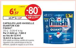 Intermarché CAPSULES LAVE-VAISSELLE QUANTUM X30 FINISH offre