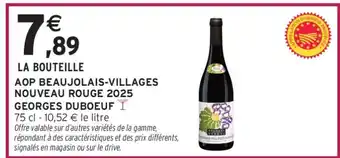 Intermarché AOP BEAUJOLAIS-VILLAGES NOUVEAU ROUGE 2025 GEORGES DUBOEUF offre
