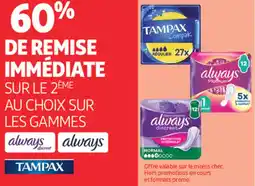 Auchan Supermarché Always tampax offre