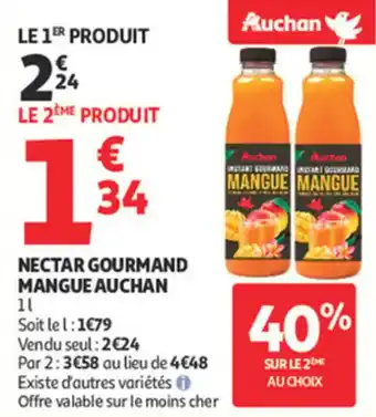 Auchan Supermarché Nectar gourmand mangue auchan offre