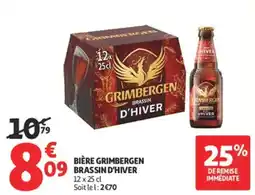 Auchan Supermarché Bière grimbergen brassin d'hiver offre