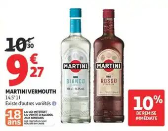 Auchan Supermarché Martini vermouth offre